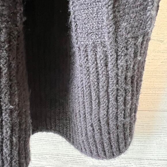 Nic + Zoe Sweater Womens Size XXL Black Onyx Cozy Up Twirl Open Front Cardigan - Picture 5 of 16